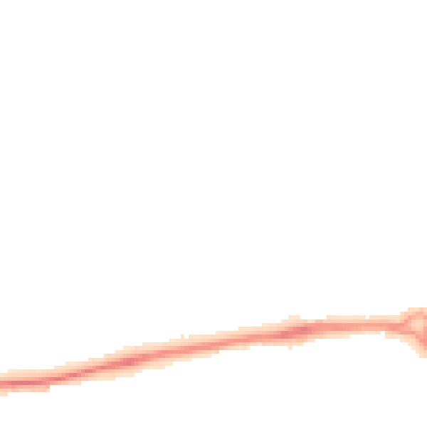 Night-time road noise heatmap for PO15 5AX