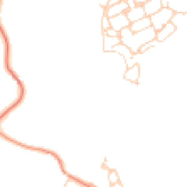 Daytime road noise heatmap for PO15 6DT
