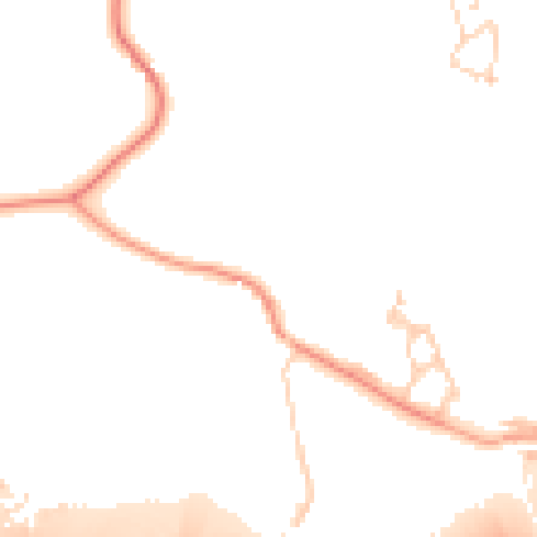 Daytime road noise heatmap for PO15 6FJ