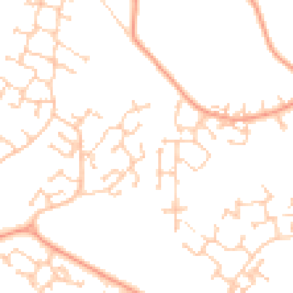 Daytime road noise heatmap for PO15 7LF