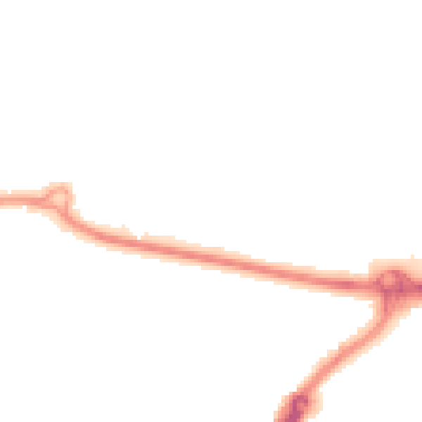 Night-time road noise heatmap for PO16 0EH