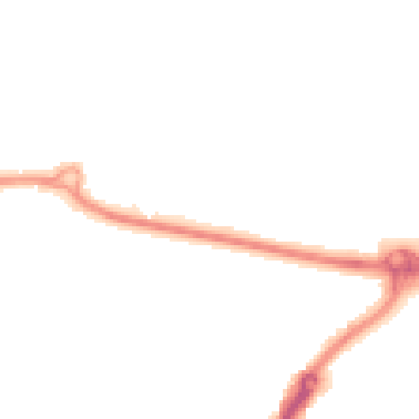 Night-time road noise heatmap for PO16 0HL