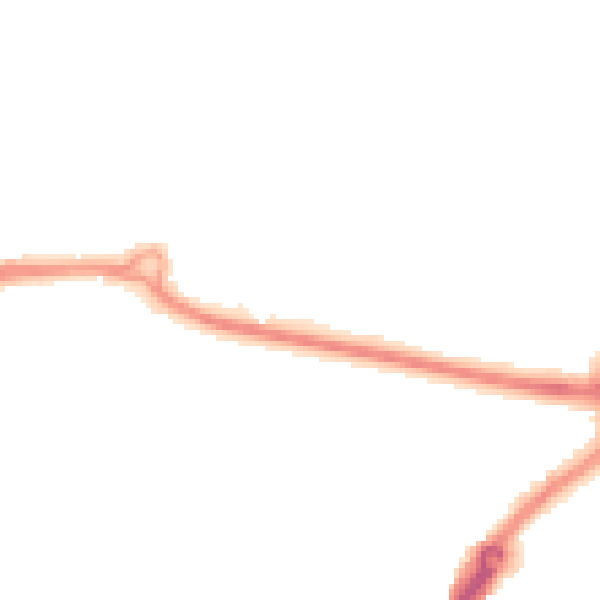 Night-time road noise heatmap for PO16 0HW
