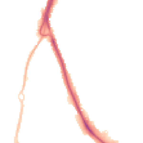 Night-time road noise heatmap for PO16 0SP