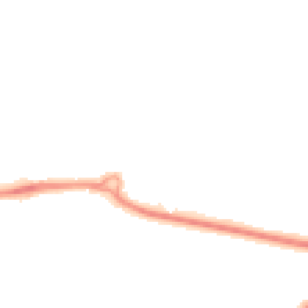 Night-time road noise heatmap for PO16 7AS