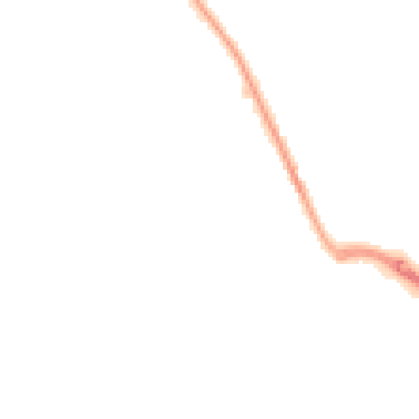 Night-time road noise heatmap for PO16 7EG