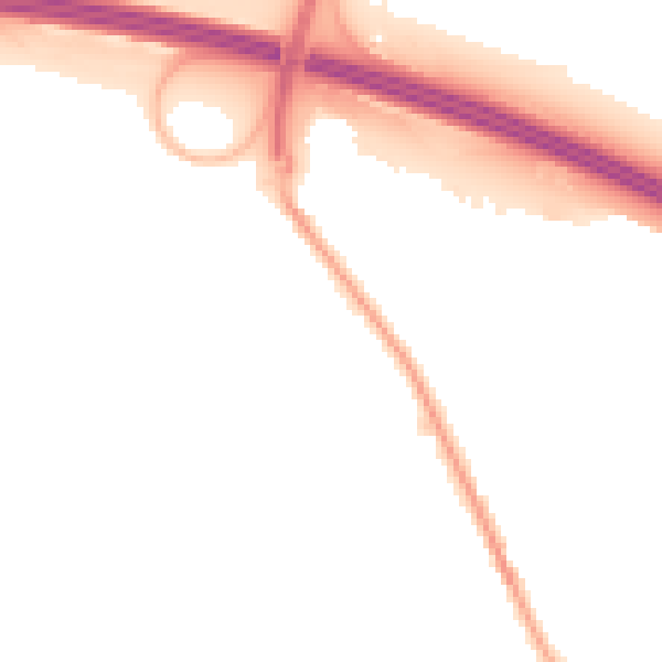 Night-time road noise heatmap for PO16 7HE