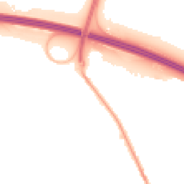 Night-time road noise heatmap for PO16 7HY