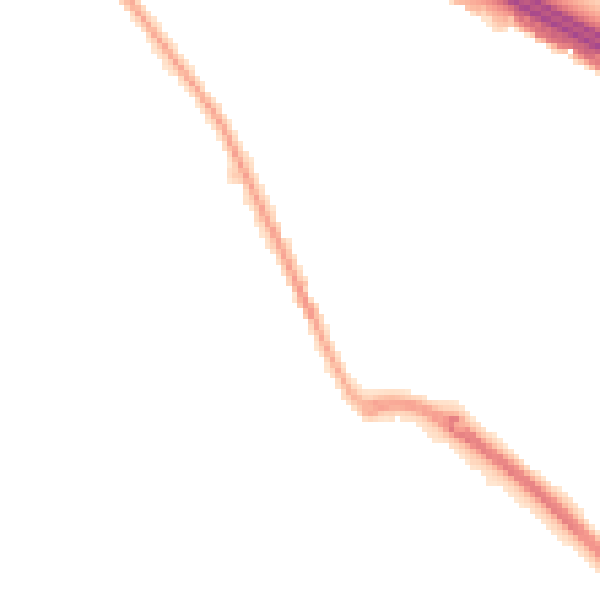 Night-time road noise heatmap for PO16 7JF