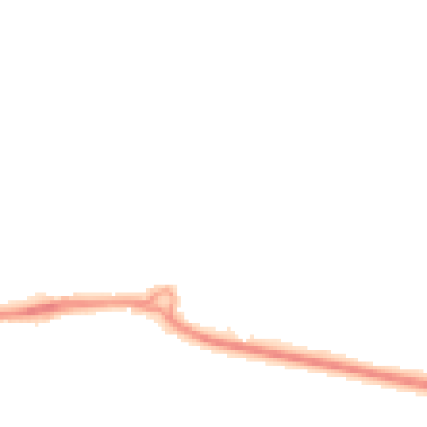 Night-time road noise heatmap for PO16 7ND