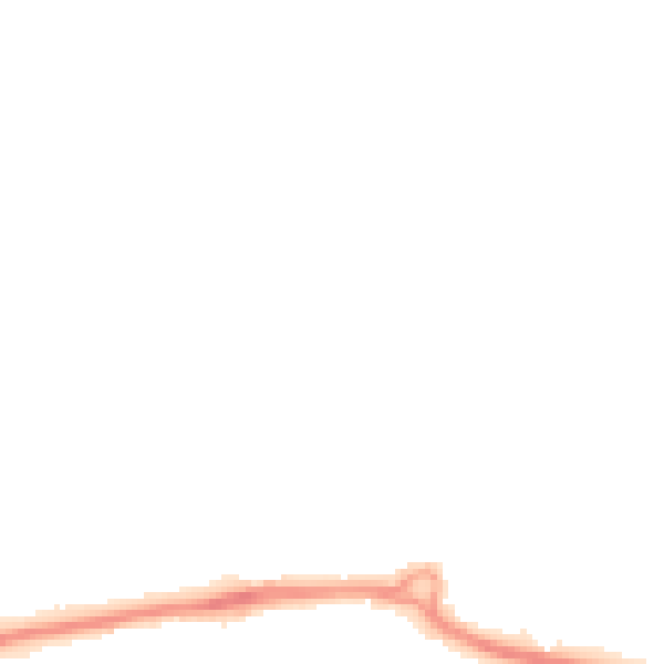 Night-time road noise heatmap for PO16 7PB