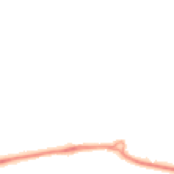 Night-time road noise heatmap for PO16 7PD