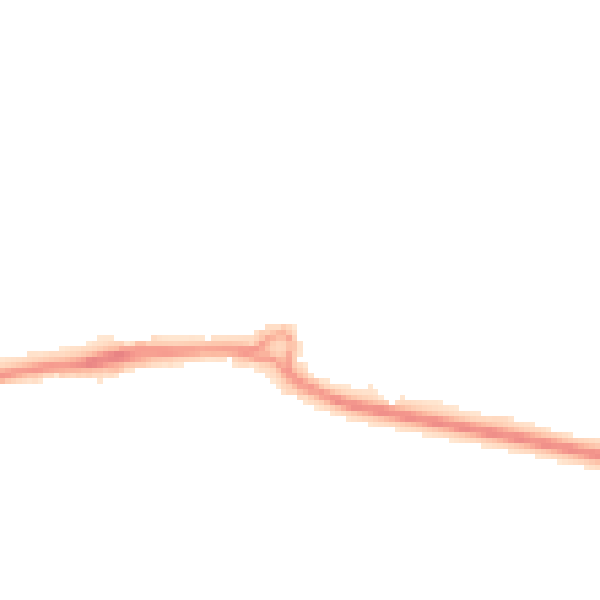 Night-time road noise heatmap for PO16 7TD