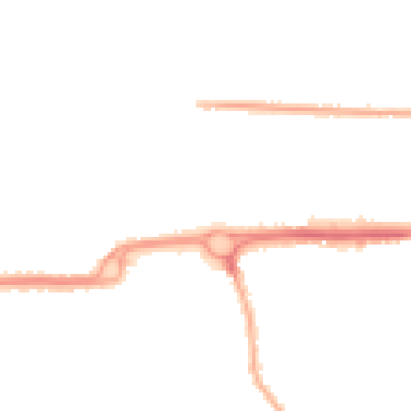 Night-time road noise heatmap for PO16 8BG