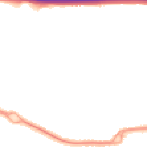 Night-time road noise heatmap for PO16 8EA