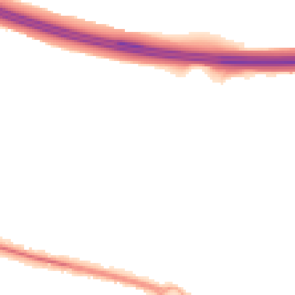 Night-time road noise heatmap for PO16 8FL