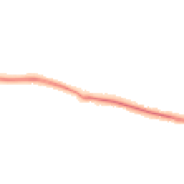 Night-time road noise heatmap for PO16 8GG