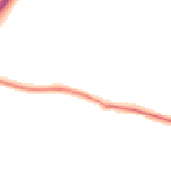 Night-time road noise heatmap for PO16 8PS