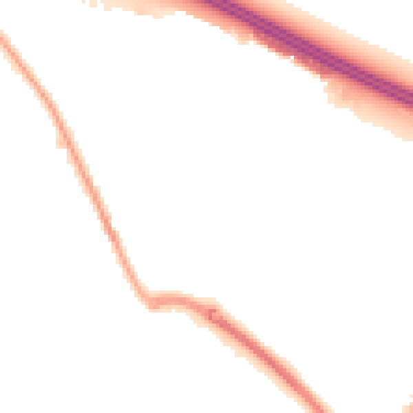 Night-time road noise heatmap for PO16 8SS