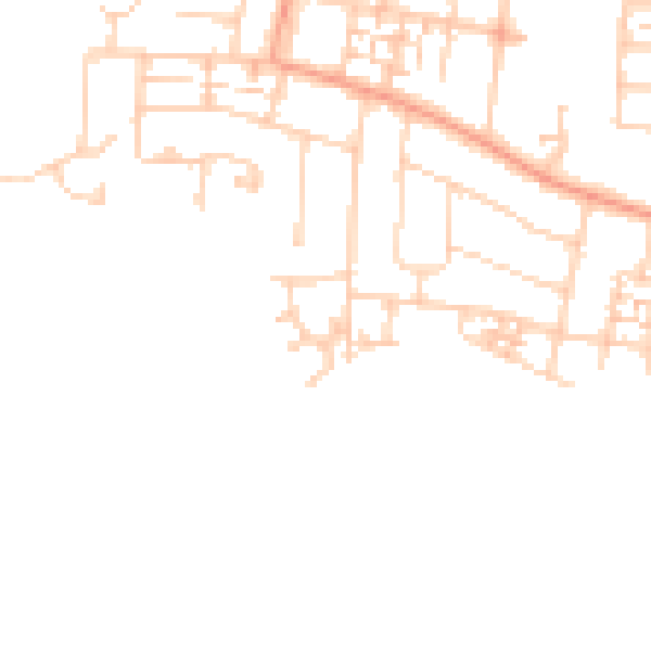 Daytime road noise heatmap for PO16 9EH