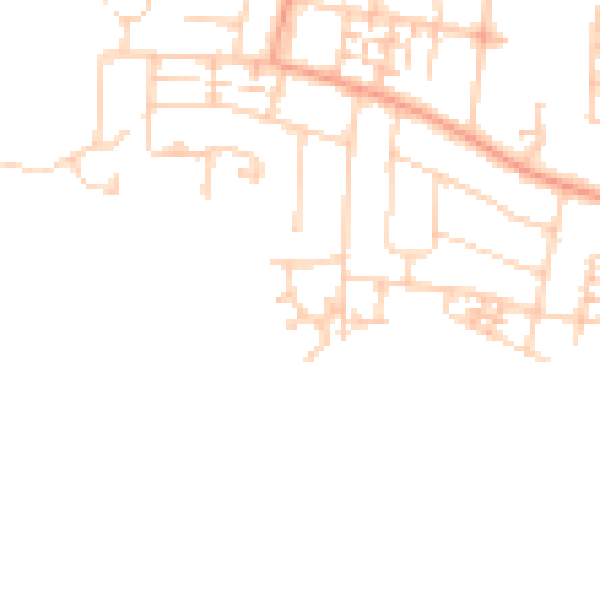 Daytime road noise heatmap for PO16 9EN