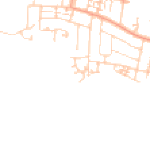 Daytime road noise heatmap for PO16 9ER