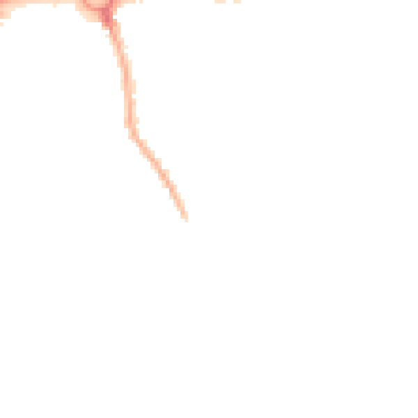 Night-time road noise heatmap for PO16 9FB