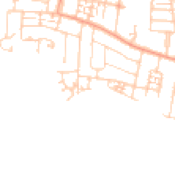 Daytime road noise heatmap for PO16 9FF