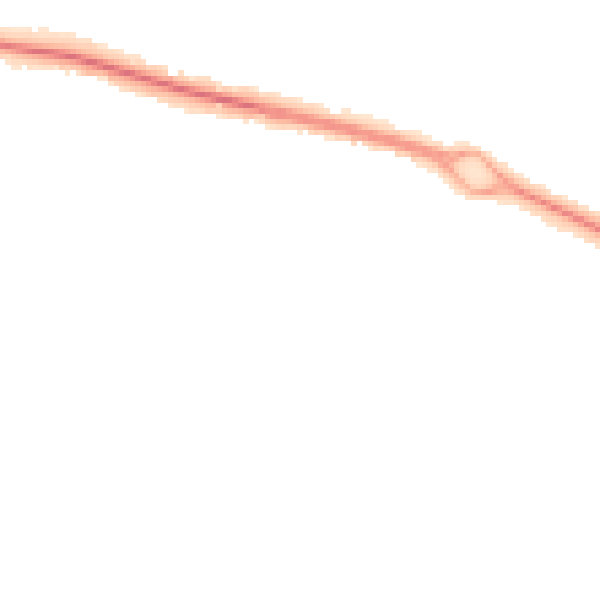Night-time road noise heatmap for PO16 9FJ