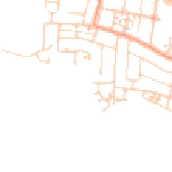 Daytime road noise heatmap for PO16 9FP