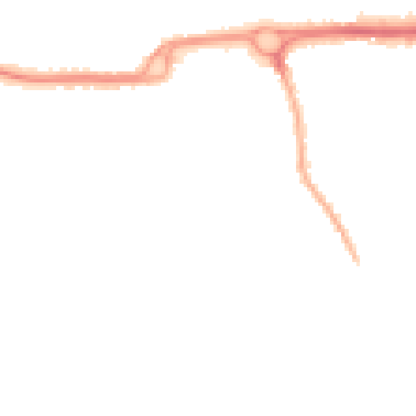 Night-time road noise heatmap for PO16 9NY