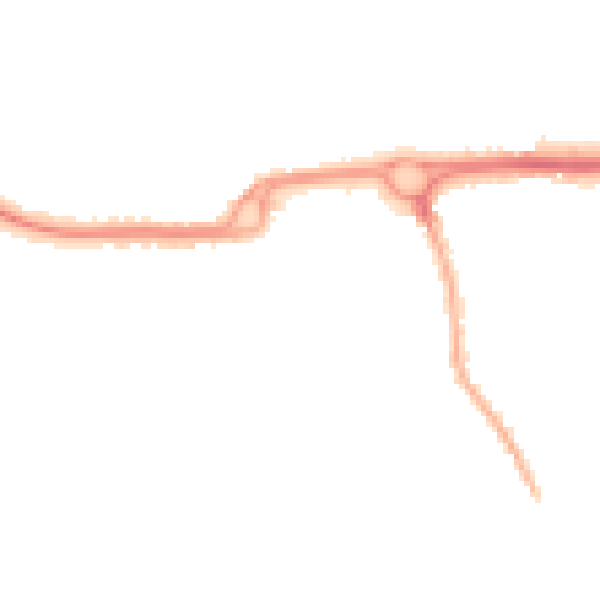 Night-time road noise heatmap for PO16 9RJ