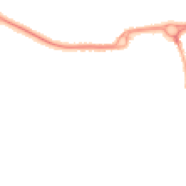 Night-time road noise heatmap for PO16 9RT