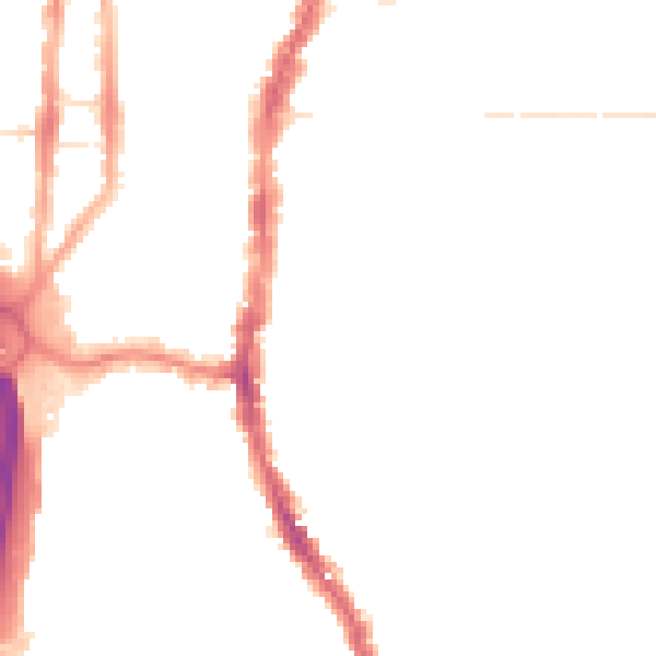 Night-time road noise heatmap for PO2 0AA