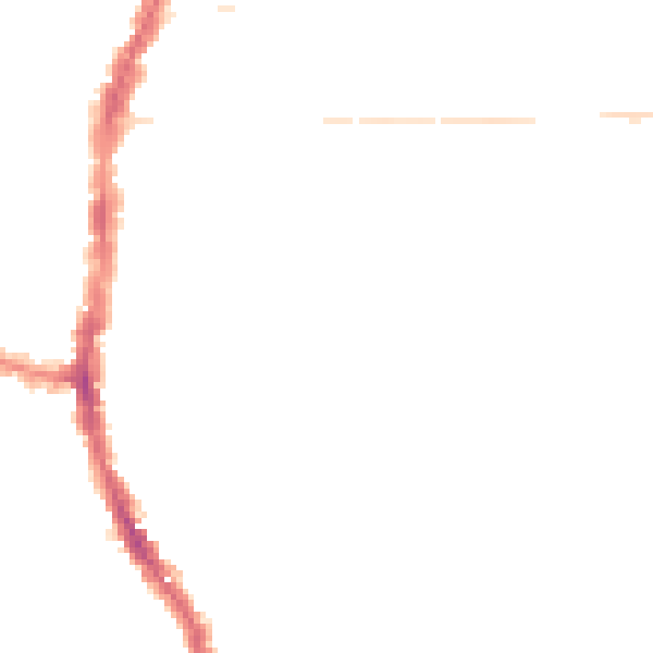 Night-time road noise heatmap for PO2 0AG