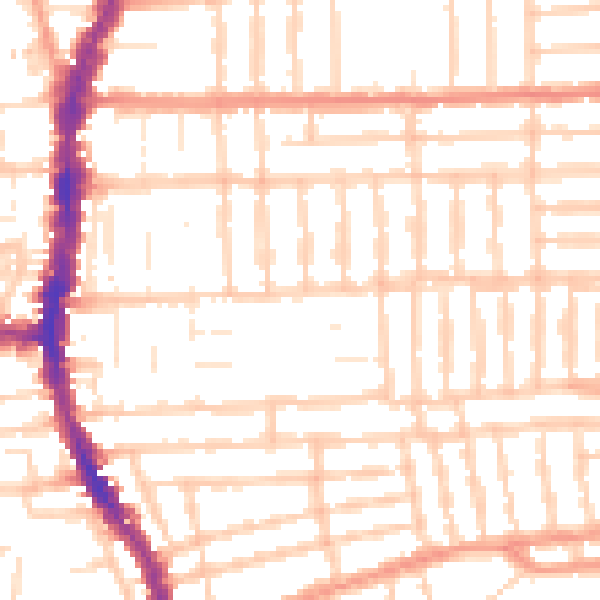 Daytime road noise heatmap for PO2 0AH