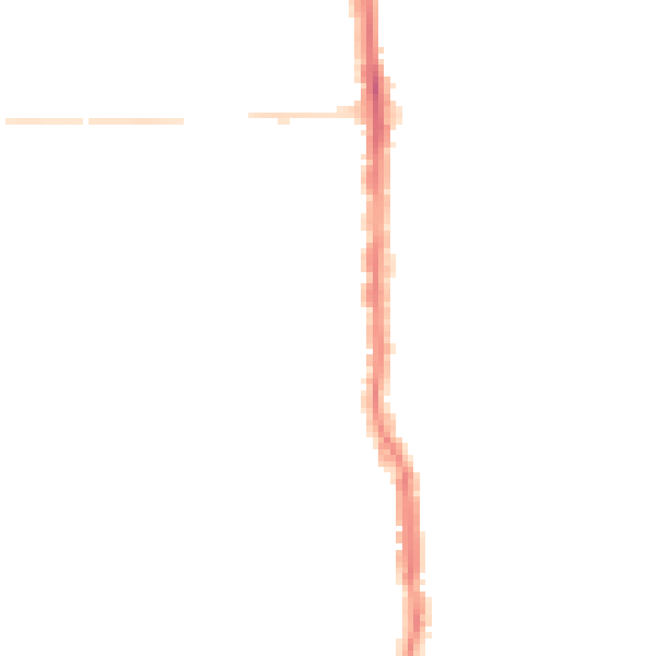 Night-time road noise heatmap for PO2 0AS