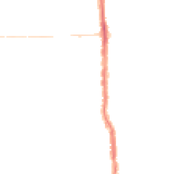 Night-time road noise heatmap for PO2 0AW