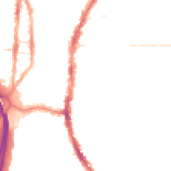Night-time road noise heatmap for PO2 0BP
