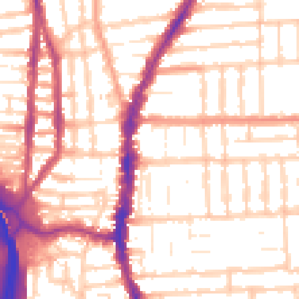 Daytime road noise heatmap for PO2 0DF