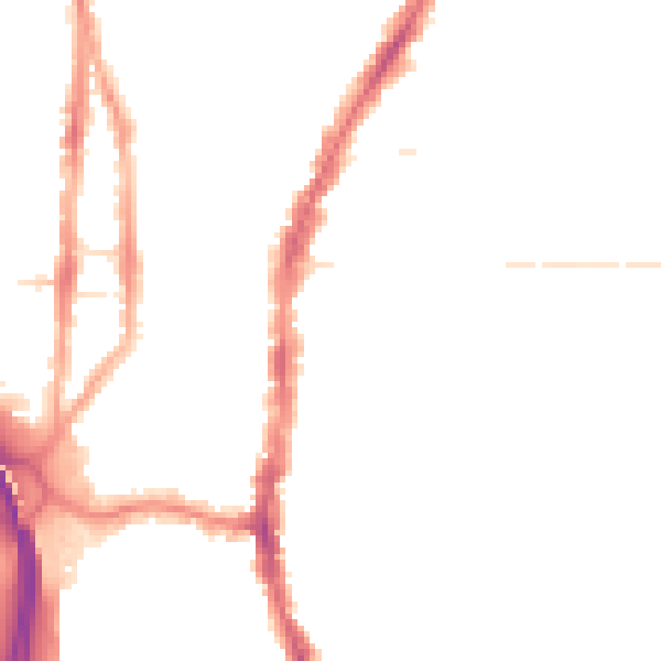 Night-time road noise heatmap for PO2 0DF