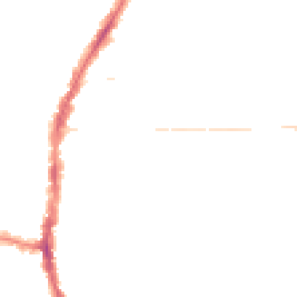 Night-time road noise heatmap for PO2 0DL