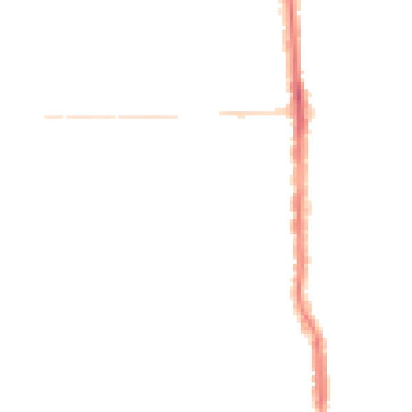 Night-time road noise heatmap for PO2 0DX