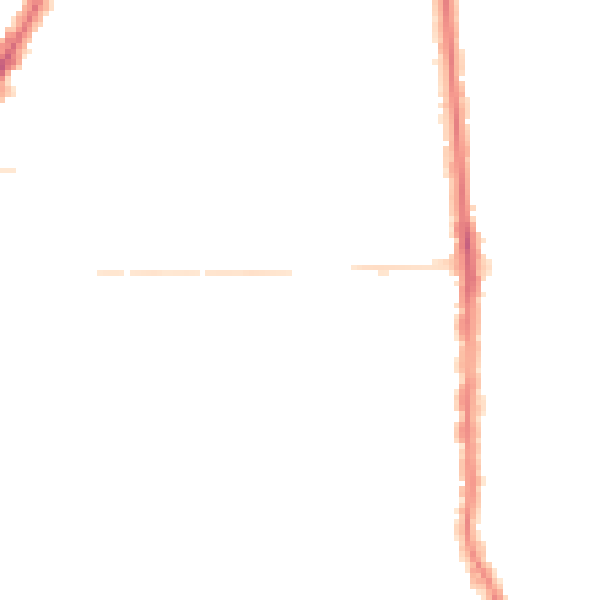 Night-time road noise heatmap for PO2 0EB
