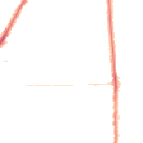 Night-time road noise heatmap for PO2 0JZ