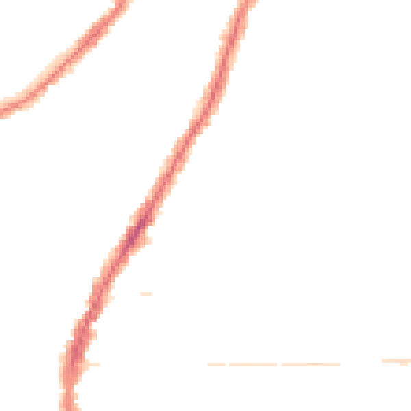 Night-time road noise heatmap for PO2 0QJ