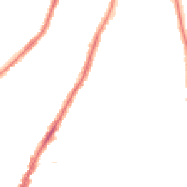 Night-time road noise heatmap for PO2 0SH