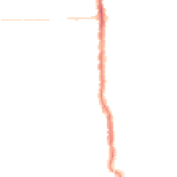 Night-time road noise heatmap for PO2 7LG