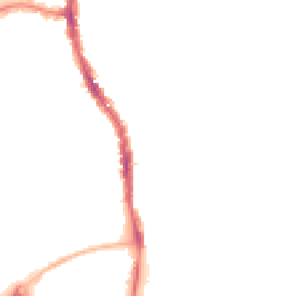 Night-time road noise heatmap for PO2 7PP