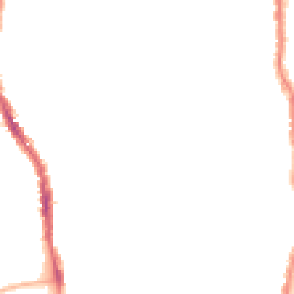 Night-time road noise heatmap for PO2 7QA